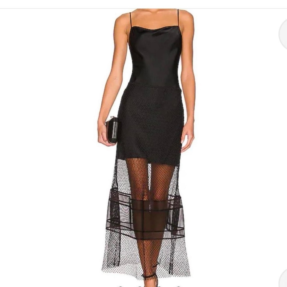 HELMUT LANG LACE Silk Slip Dress Sz 8 $695